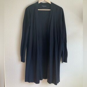 Black Open Cardigan